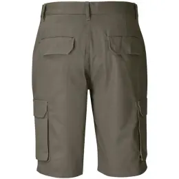 Mens Highlands Cargo Shorts Khaki Back